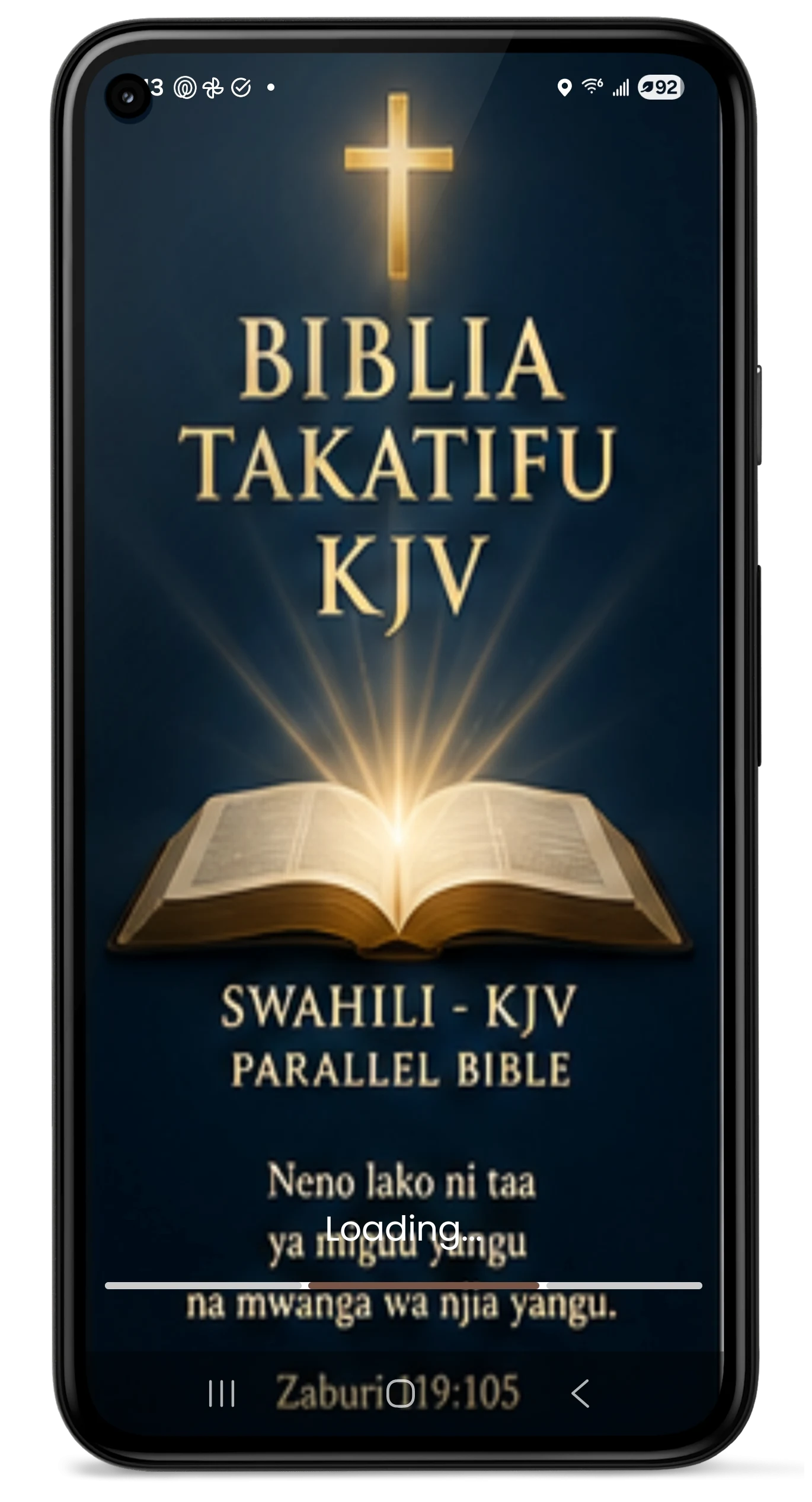 Biblia Swahili Bible 3D KJV screenshot