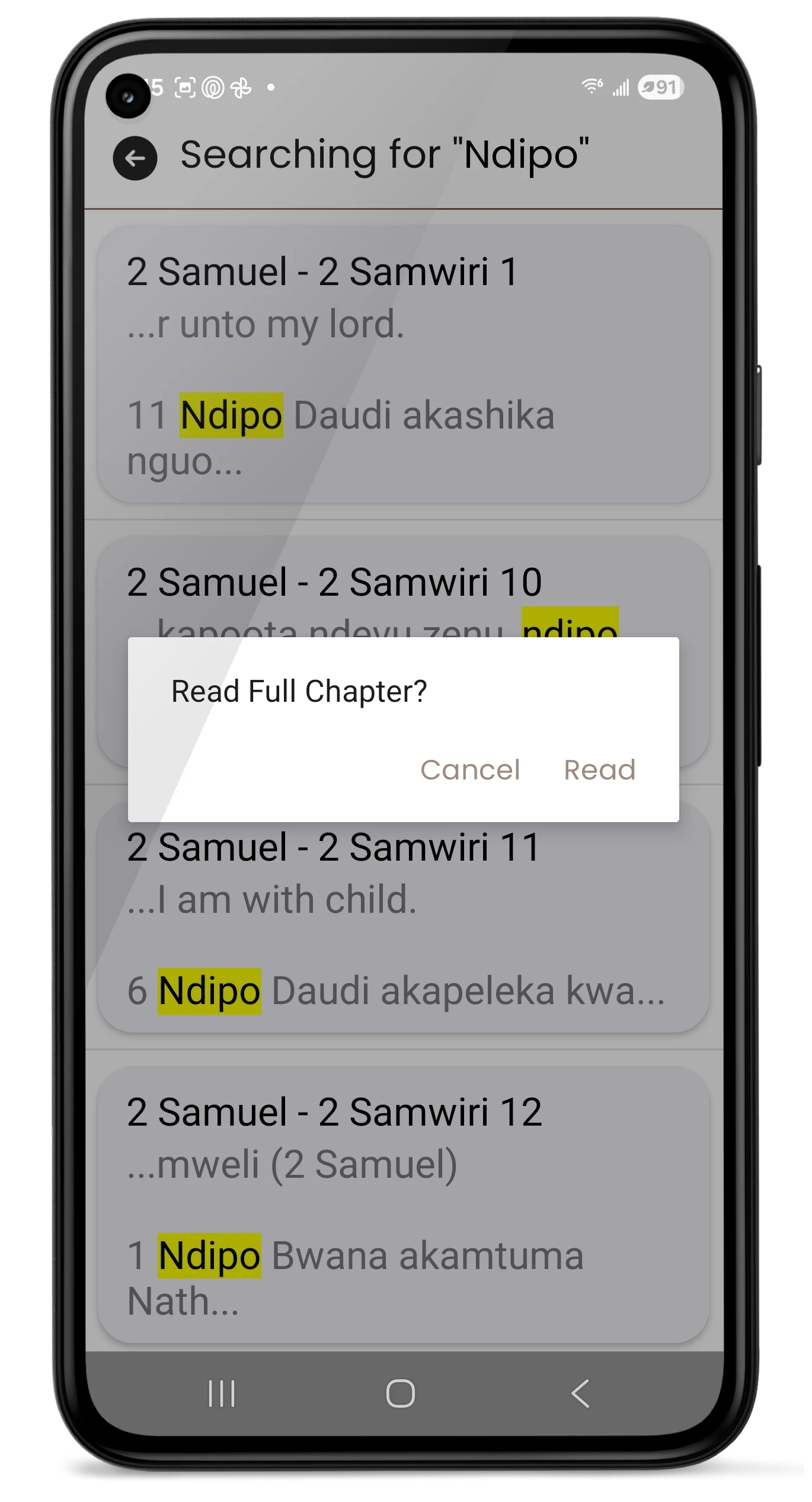 Biblia Swahili Bible 3D KJV screenshot